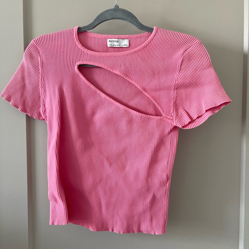 Bershka cut out cropped top